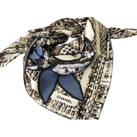 brown chanel scarf|Chanel scarves outlet.